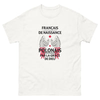 Thumbnail for T-shirt Franco-Polonais blanc - Affichez vos racines avec fierté