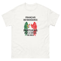 Thumbnail for T-shirt Franco-Portugais blanc - Français de naissance, Portugais par grâce
