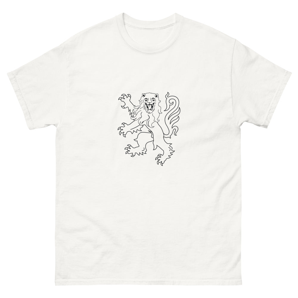 T-shirt Écosse blanc - Fierté écossaise avec Lion Rampant