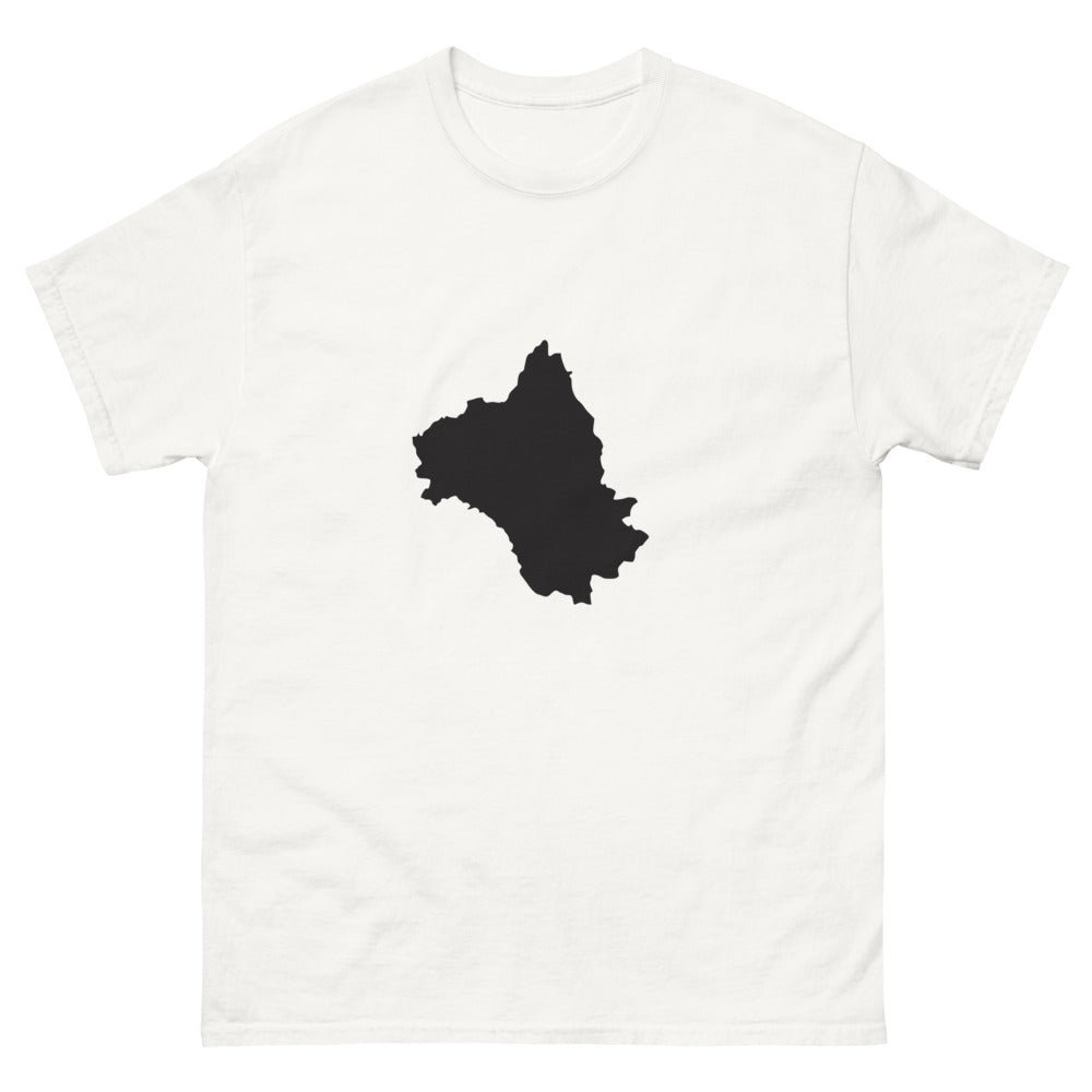 T-shirt Virginie-Occidentale blanc - carte de l'état