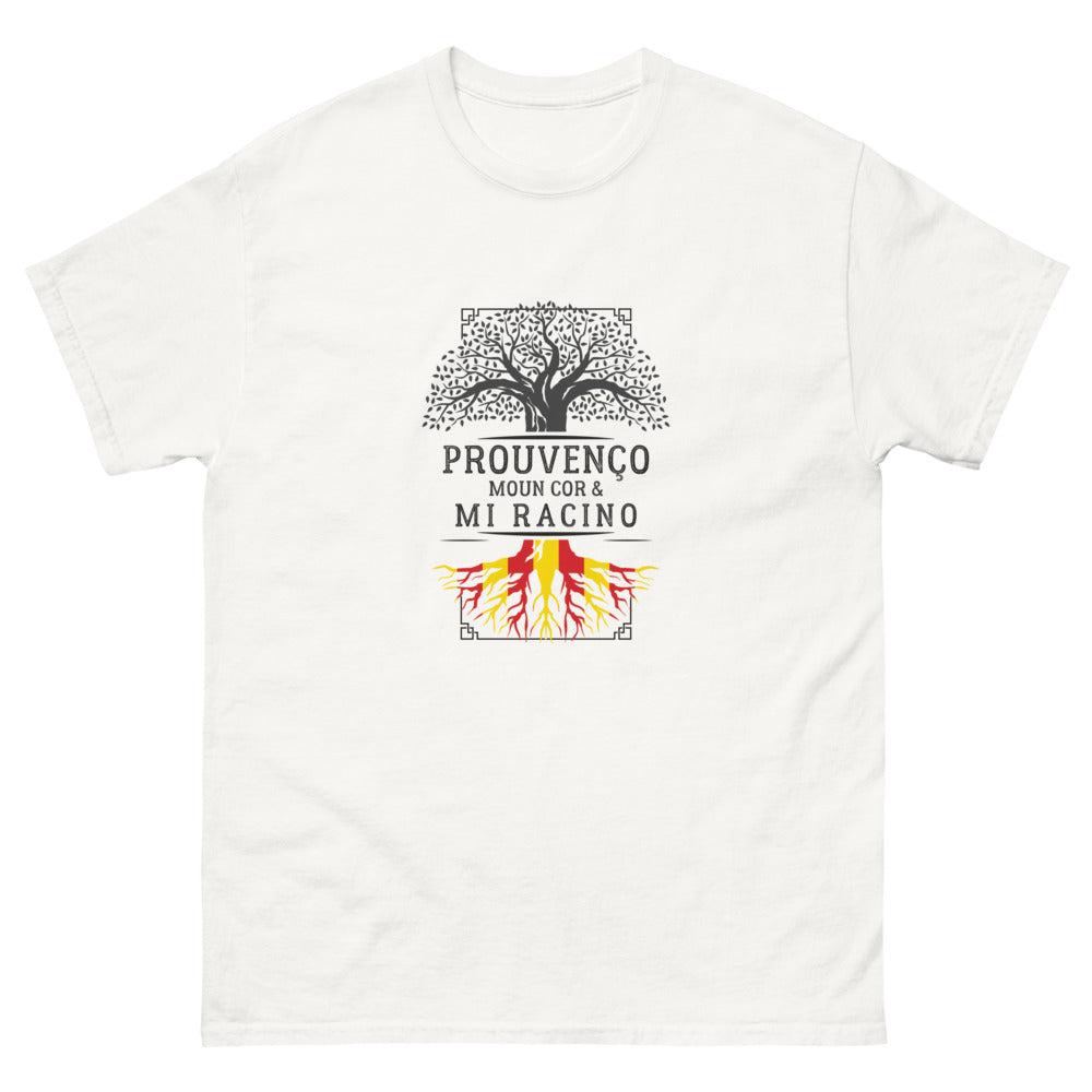 T-shirt Provence blanc - Prouvenço moun cor mi racino