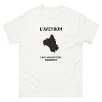 Thumbnail for T-shirt Aveyron blanc - Là où mon histoire commence