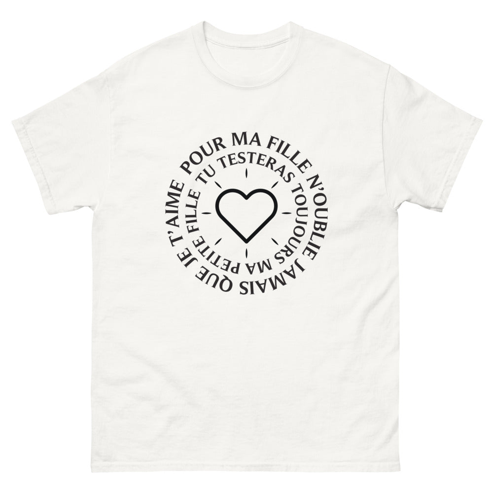T-shirt souvenir d'amour blanc - Tu testerais toujours, n'oublie jamais que je t'aime