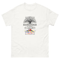Thumbnail for T-shirt Bourgogne blanc - Célébration humoristique des racines