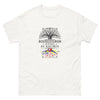 T-shirt Bourgogne blanc - Célébration humoristique des racines