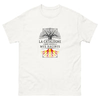 Thumbnail for T-shirt Catalogne blanc - Mon cœur, mes racines