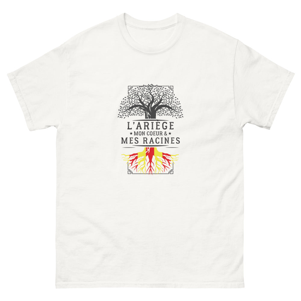 T-shirt Ariège blanc - Mon cœur, mes racines