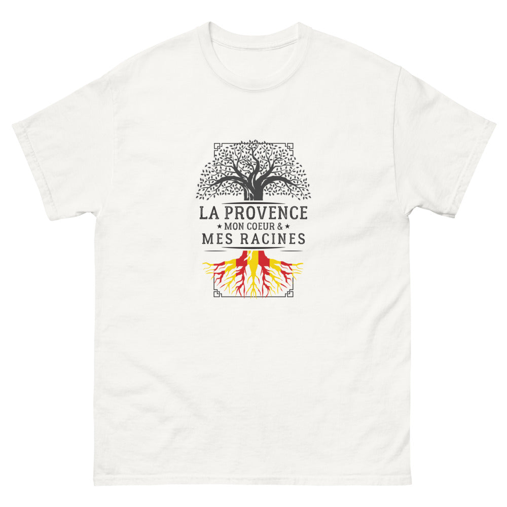 T-shirt Provence blanc - Mon cœur mes racines