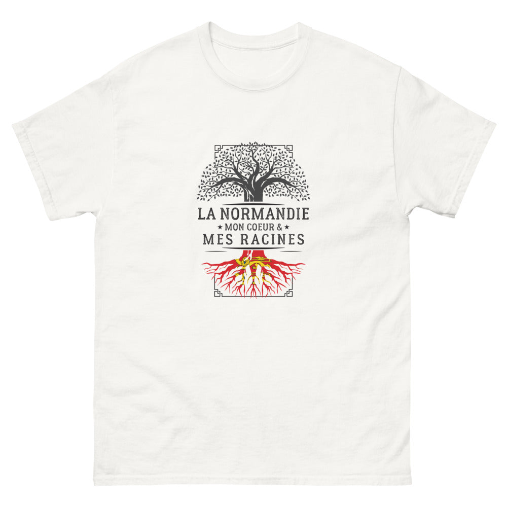 T-shirt Normand blanc - Mon Cœur, Mes Racines