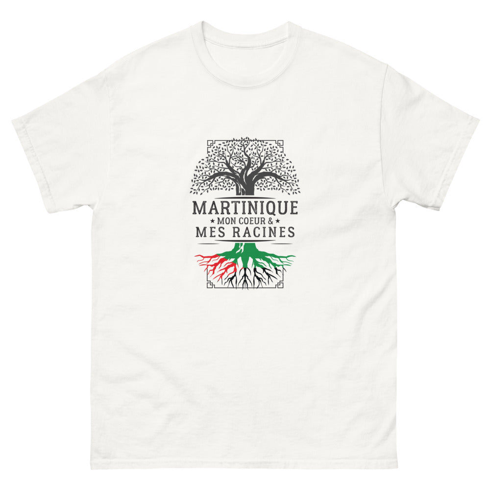 T-shirt Martinique blanc - Mon coeur, mes racines