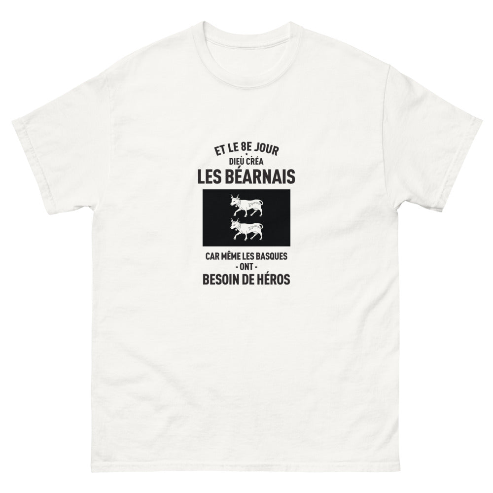 T-shirt Béarnais blanc - Héros du Sud-Ouest