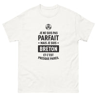 Thumbnail for T-shirt Bretagne blanc - Je ne suis pas parfait mais je suis Breton