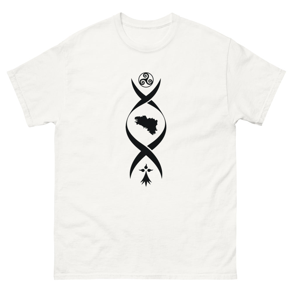 T-shirt Bretagne blanc - Triskel Hermine humoristique