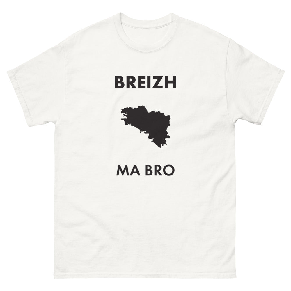 T-shirt Bretagne blanc - Fierté des racines bretonnes