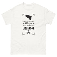 Thumbnail for T-shirt Bretagne blanc - Je n'ai pas besoin de thérapie