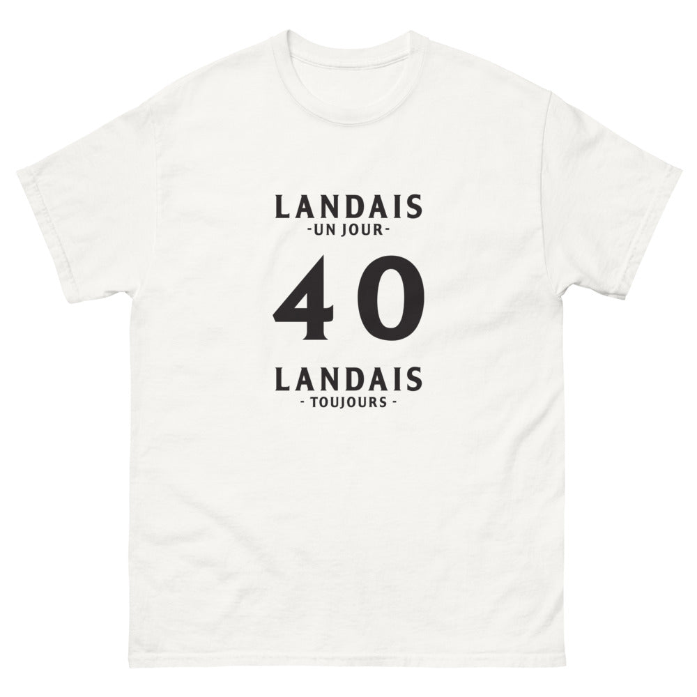 T-shirt Landes blanc - Landais Un Jour, Toujours