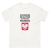 T-shirt Pologne blanc - Plus rien ne me fait peur, ma femme est polonaise