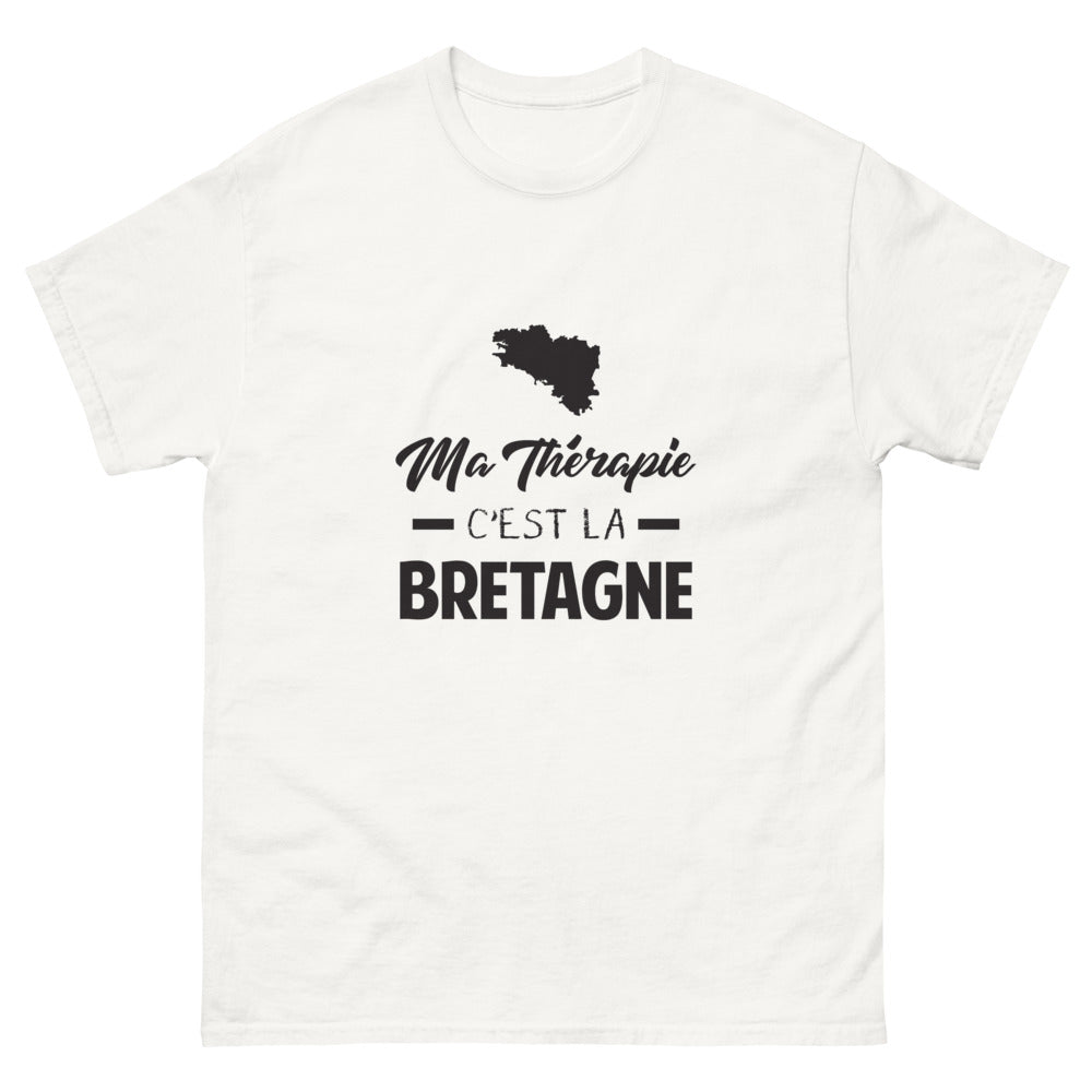 T-shirt Bretagne blanc - Ma thérapie c'est la Bretagne