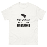 Thumbnail for T-shirt Bretagne blanc - Ma thérapie c'est la Bretagne