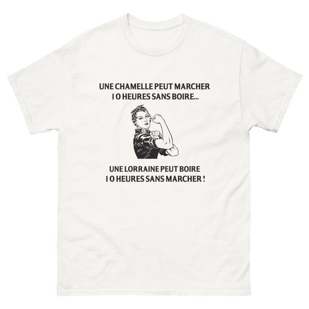 T-shirt Lorraine blanc - Humour et fierté régionale