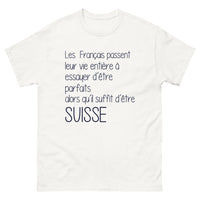 Thumbnail for T-shirt Suisse blanc - Devenez parfait à la suisse