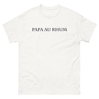 Thumbnail for T-shirt cadeau pour papa blanc - Papa au Rhum humoristique