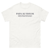 Thumbnail for T-shirt Réunion blanc - Papa au Rhum, hommage humoristique