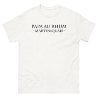 Thumbnail for T-shirt Martinique blanc - Papa au rhum, fierté et humour
