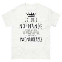 Thumbnail for T-shirt Normande blanc - Cœur sur la main, flamme dans l'âme