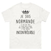 T-shirt Normande blanc - Cœur sur la main, flamme dans l'âme