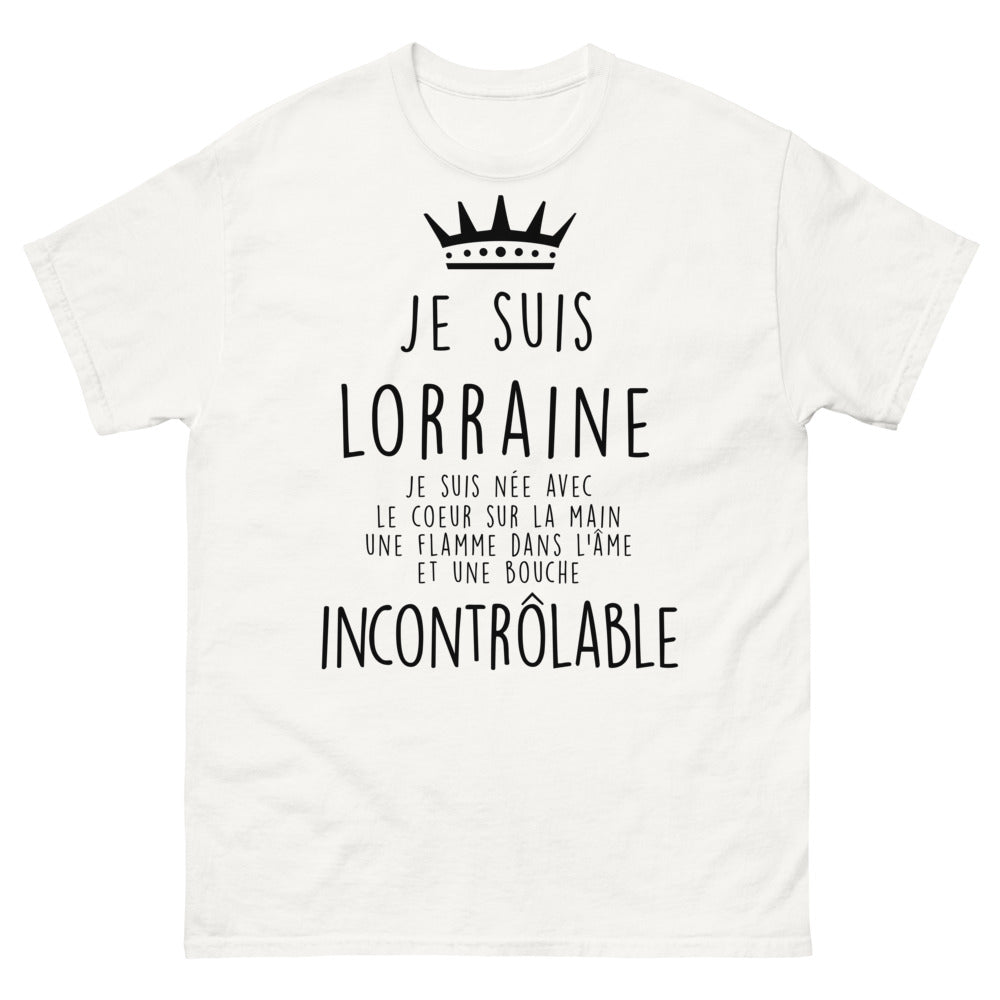 T-shirt Lorraine blanc - Je suis Lorraine : cœur sur la main
