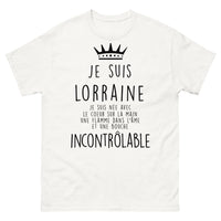 Thumbnail for T-shirt Lorraine blanc - Je suis Lorraine : cœur sur la main