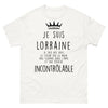 T-shirt Lorraine blanc - Je suis Lorraine : cœur sur la main