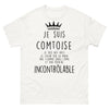 T-shirt Comtoise blanc - Coeur sur la main, flamme dans l'âme