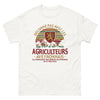 T-shirt Aveyron blanc - Déconne pas avec les agriculteurs