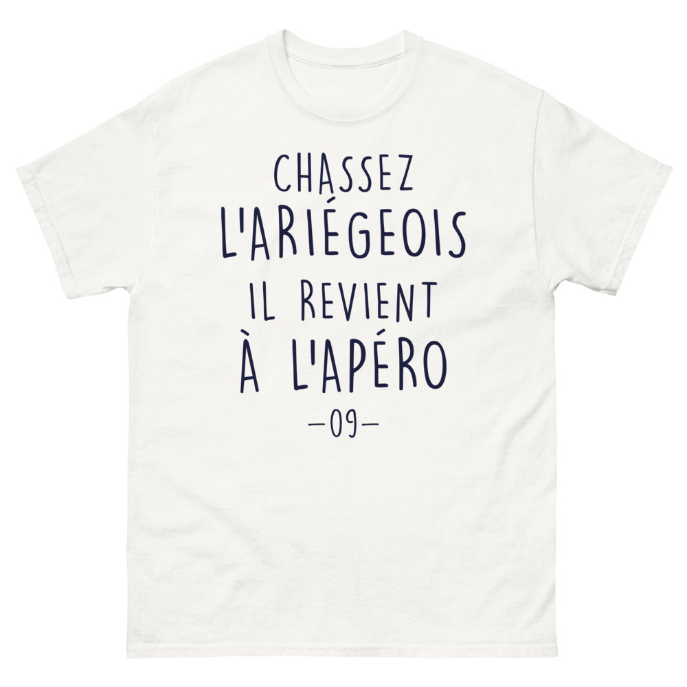 T-shirt Lariège blanc - Chassez-le, il revient à l'apéro