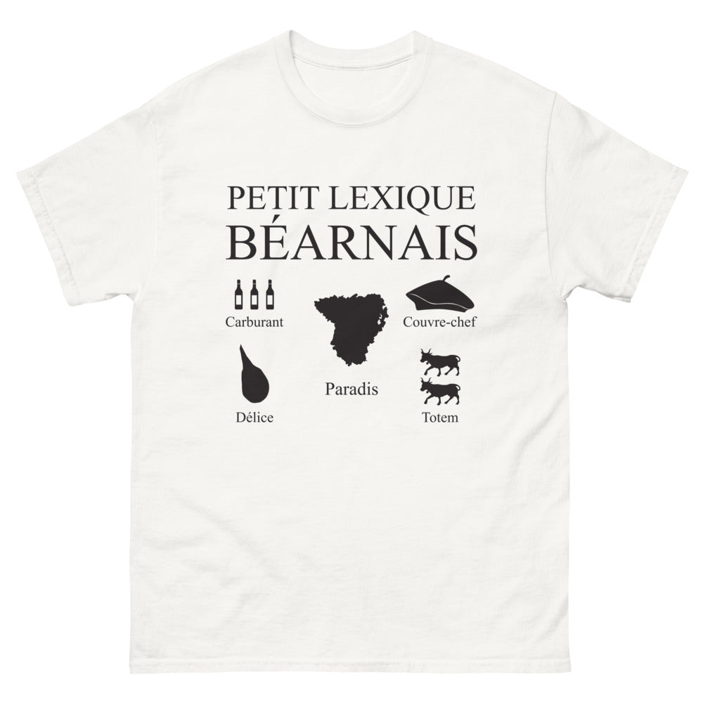 T-shirt Béarnais blanc - Petit Lexique pour les amoureux de la culture