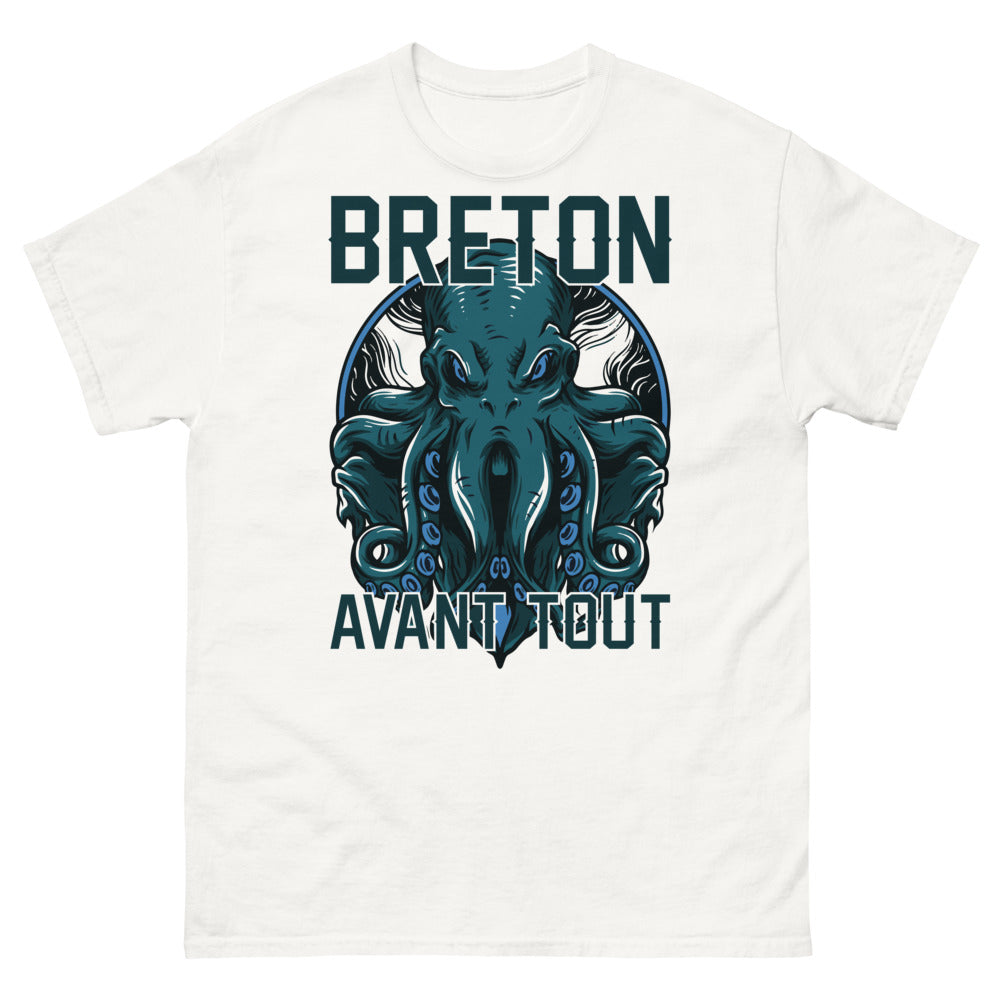 T-shirt Bretagne blanc - Fier de nos racines bretonnes