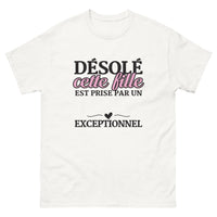 Thumbnail for T-shirt Fille prise par un exceptionnel blanc - design subtil et percutant