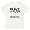 T-shirt Fille prise par un exceptionnel blanc - design subtil et percutant