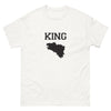T-shirt humour royal blanc - King in Clear design