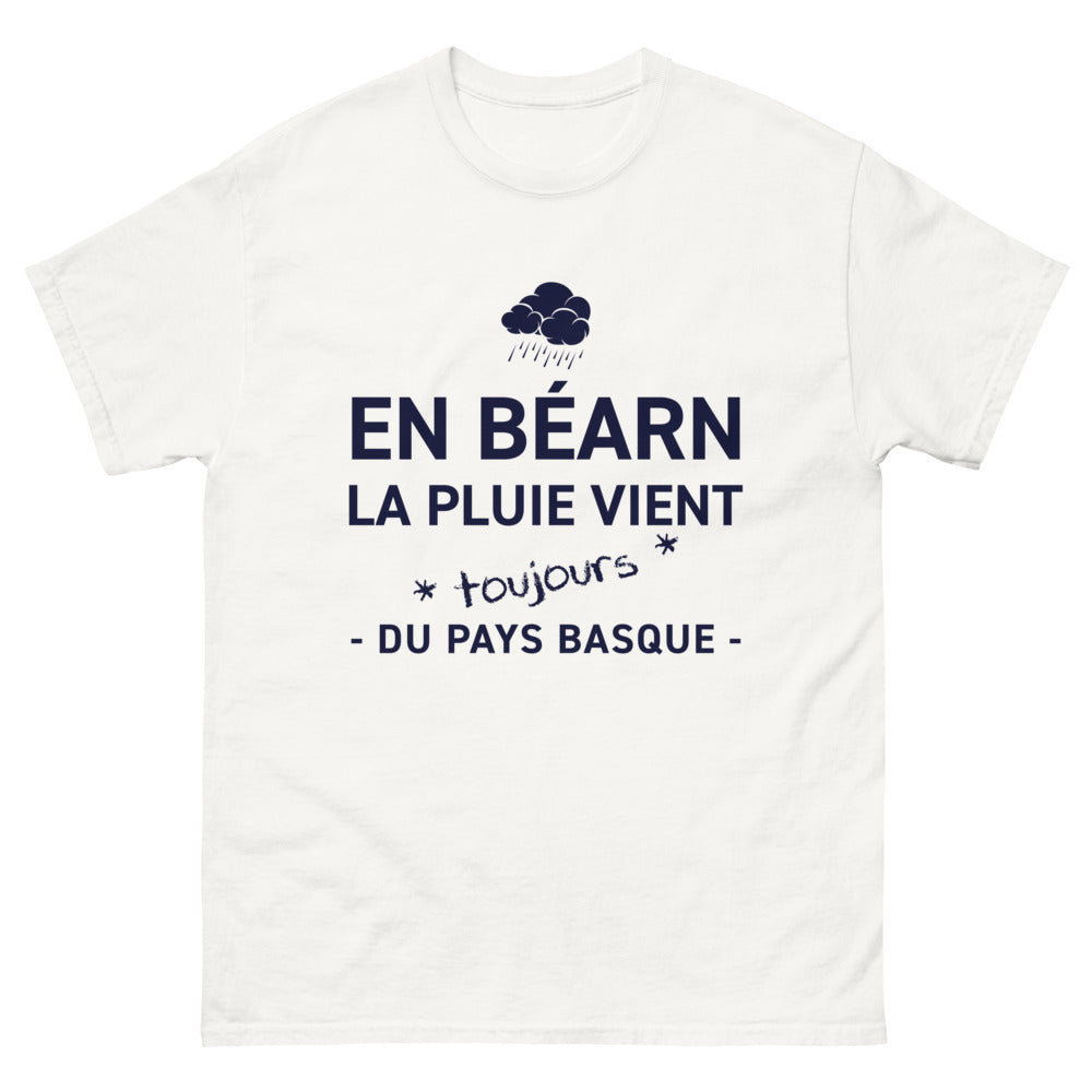 T-shirt Béarnais blanc - La Pluie Vient Toujours du Pays Basque