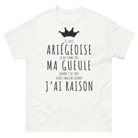 Thumbnail for T-shirt Ariège blanc - Je suis Ariégeoise, fier et authentique