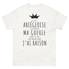 T-shirt Ariège blanc - Je suis Ariégeoise, fier et authentique