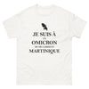 T-shirt Martinique blanc - Je suis à un omicron de me casser