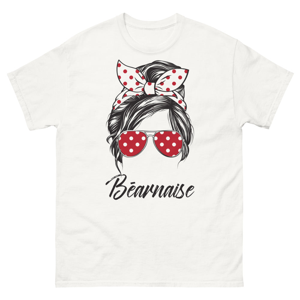 T-shirt Béarnais blanc - Fierté et sourire