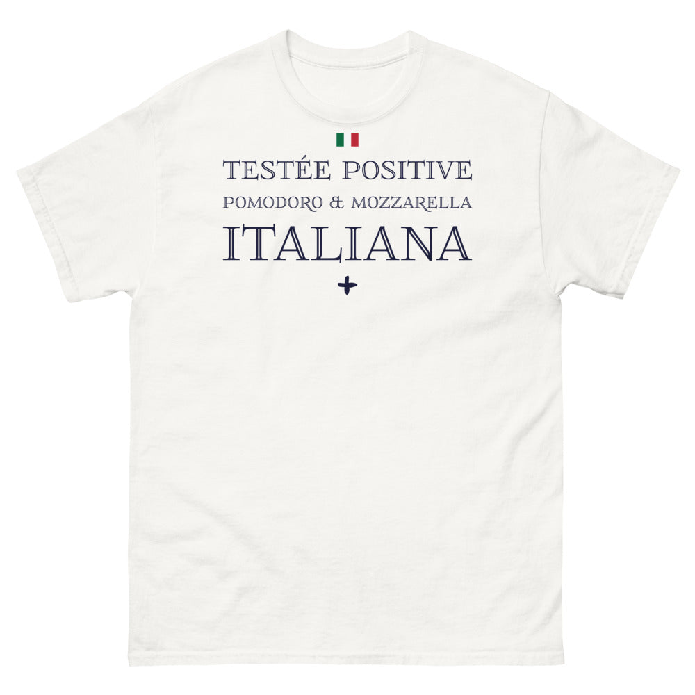 T-shirt Italie blanc - Positive Pomodoro & Mozzarella