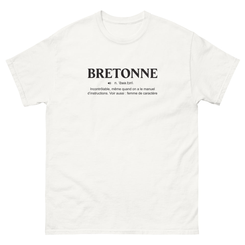T-shirt Bretagne blanc - Bretonne Incontrôlable