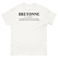 Thumbnail for T-shirt Bretagne blanc - Bretonne Incontrôlable avec manuel d'instructions