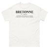 T-shirt Bretagne blanc - Bretonne Incontrôlable avec manuel d'instructions